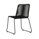VENTURE HOME Lindos stablestol - svart aluminium / svart tau