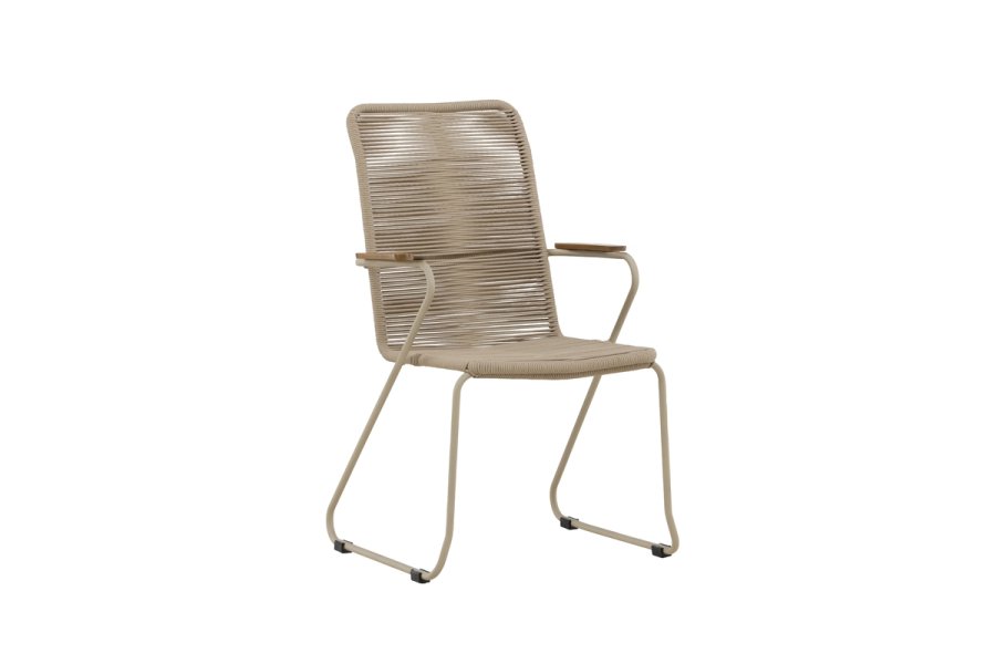 VENTURE HOME Bois spisestol - Beige / Beige tau FSC Mix