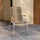 VENTURE HOME Bois spisestol - Beige / Beige tau FSC Mix