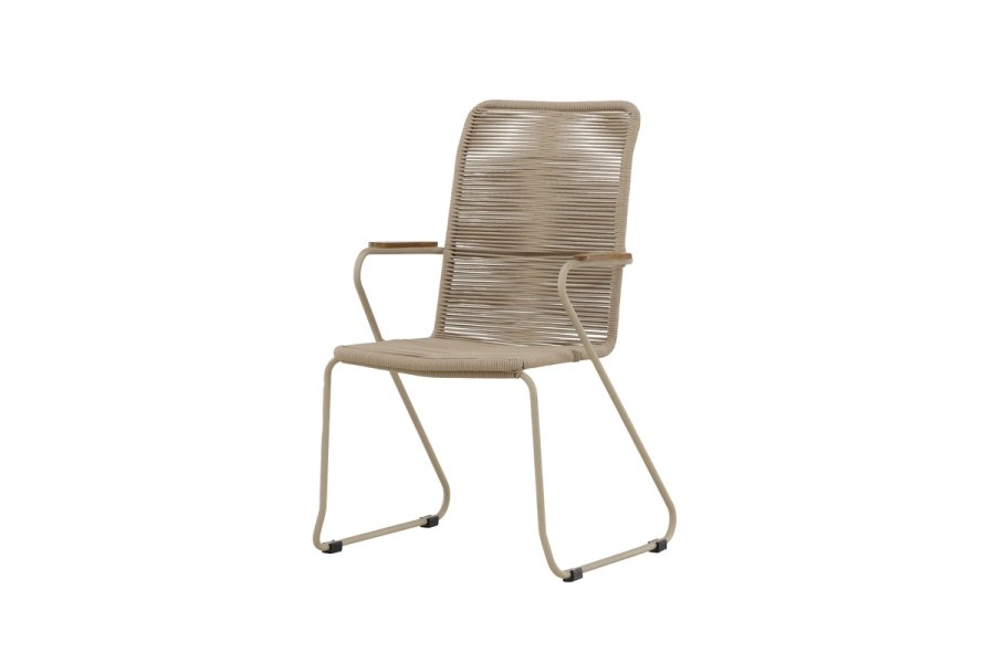 VENTURE HOME Bois spisestol - Beige / Beige tau FSC Mix
