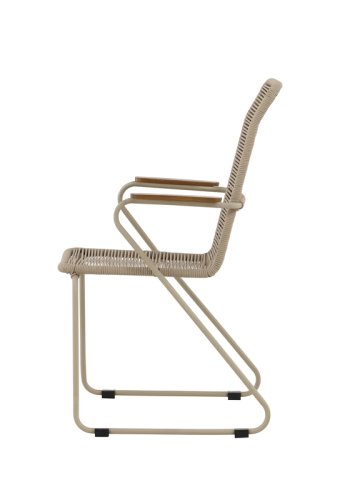 VENTURE HOME Bois spisestol - Beige / Beige tau FSC Mix