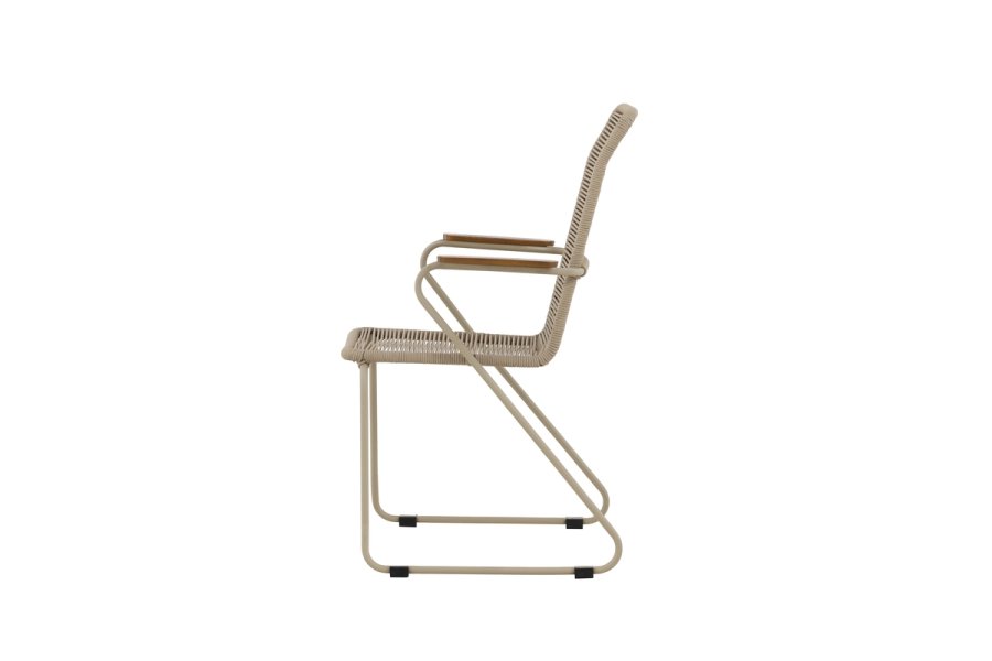 VENTURE HOME Bois spisestol - Beige / Beige tau FSC Mix