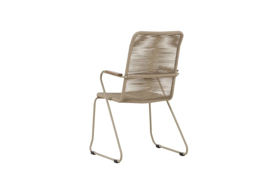 VENTURE HOME Bois spisestol - Beige / Beige tau FSC Mix