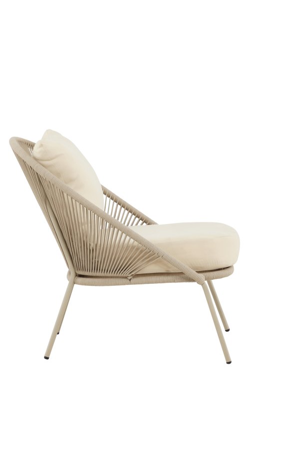 VENTURE HOME Lindos lenestol Beige/Beige