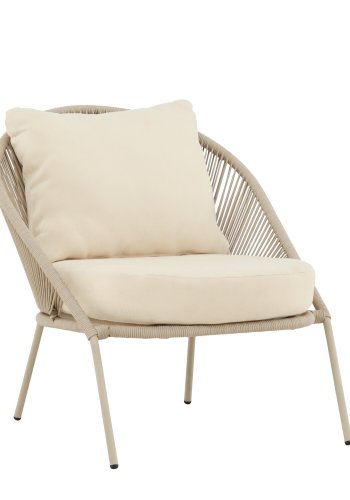 VENTURE HOME Lindos lenestol Beige/Beige