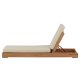 VENTURE HOME Solseng - Teak gyllen inkl. Beige pute