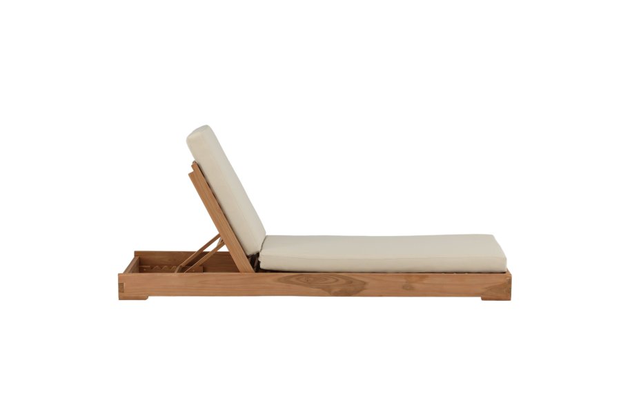 VENTURE HOME Solseng - Teak gyllen inkl. Beige pute