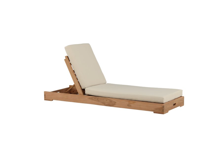 VENTURE HOME Solseng - Teak gyllen inkl. Beige pute