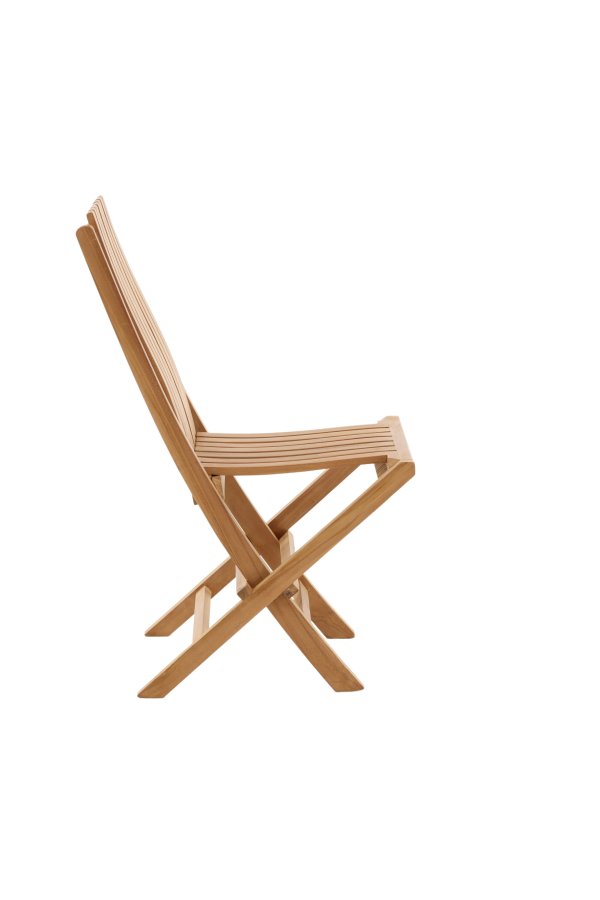 VENTURE HOME Ghana - Hopf&auml;llbar stol - Naturlig - Teak -