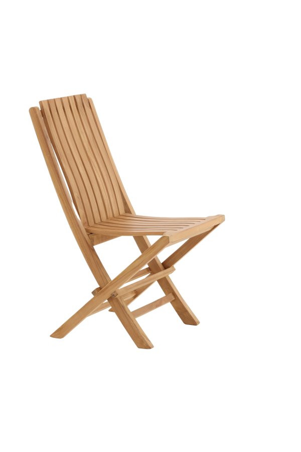 VENTURE HOME Ghana - Hopf&auml;llbar stol - Naturlig - Teak -
