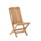 VENTURE HOME Ghana - Hopf&auml;llbar stol - Naturlig - Teak -