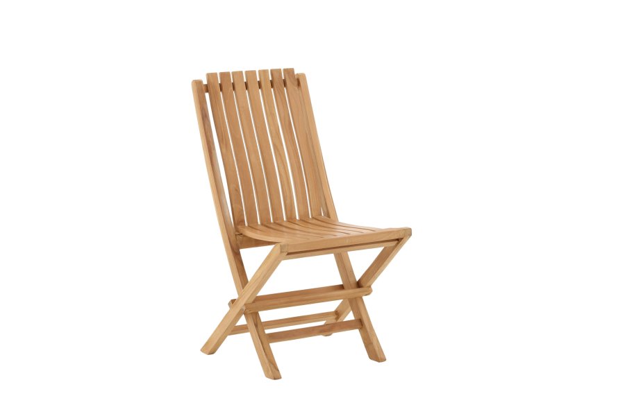 VENTURE HOME Ghana - Hopf&auml;llbar stol - Naturlig - Teak -