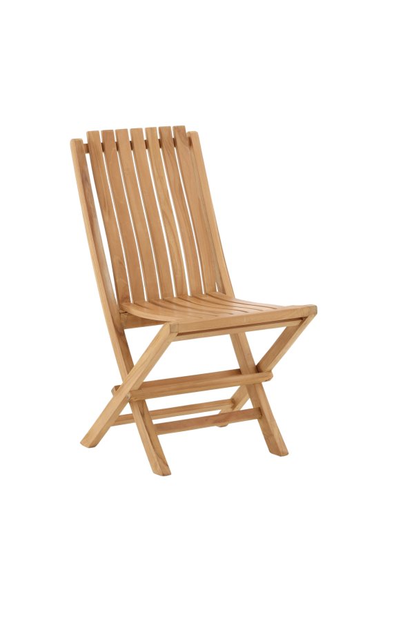 VENTURE HOME Ghana - Hopf&auml;llbar stol - Naturlig - Teak -