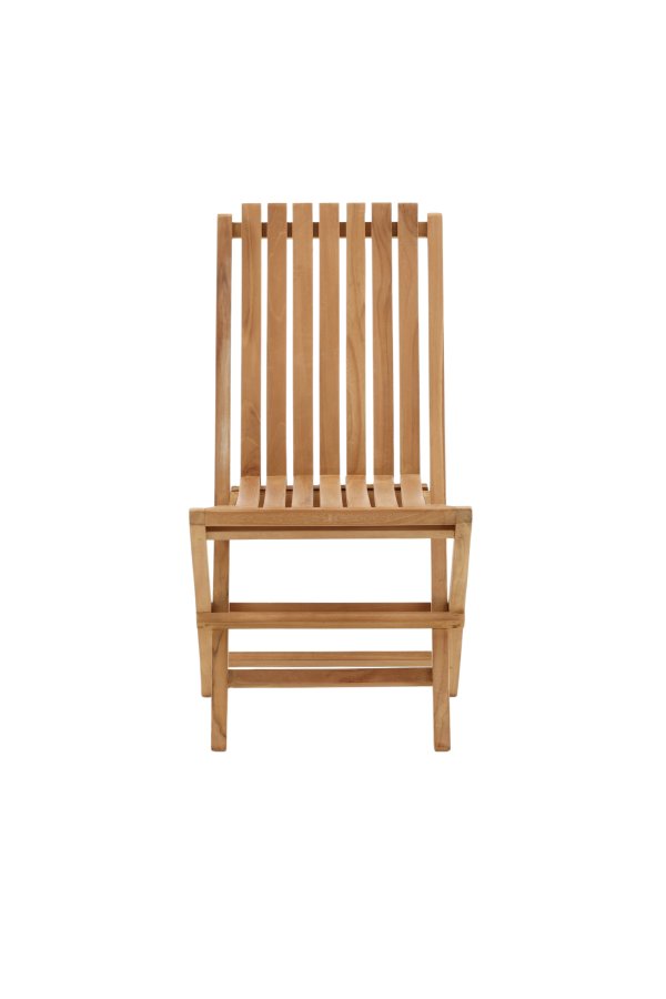 VENTURE HOME Ghana - Hopf&auml;llbar stol - Naturlig - Teak -