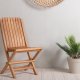 VENTURE HOME Ghana - Hopf&auml;llbar stol - Naturlig - Teak -
