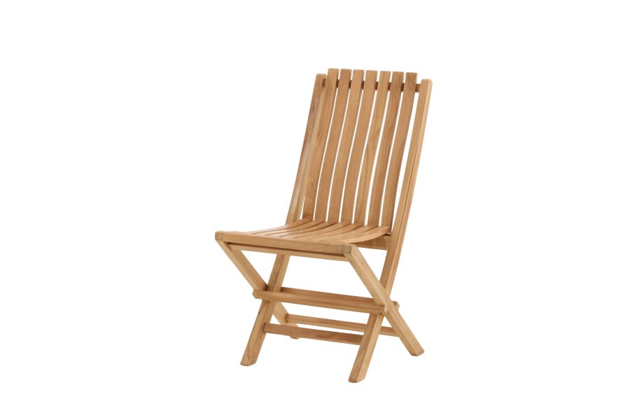 VENTURE HOME Ghana - Hopf&auml;llbar stol - Naturlig - Teak -