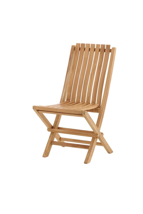 VENTURE HOME Ghana - Hopf&auml;llbar stol - Naturlig - Teak -
