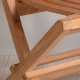 VENTURE HOME Ghana - Hopf&auml;llbar stol - Naturlig - Teak -