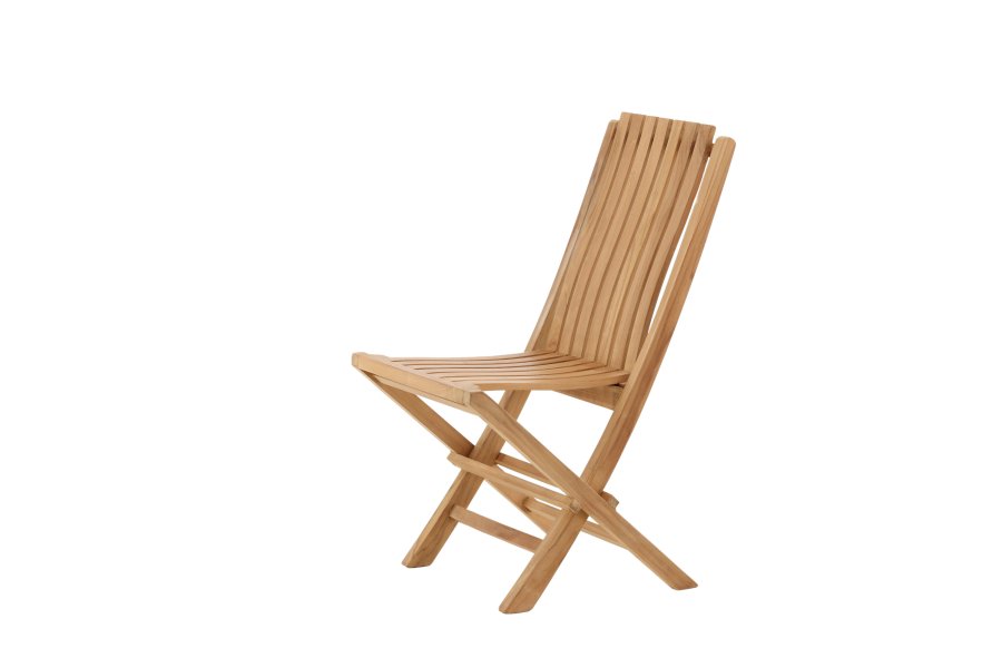 VENTURE HOME Ghana - Hopf&auml;llbar stol - Naturlig - Teak -
