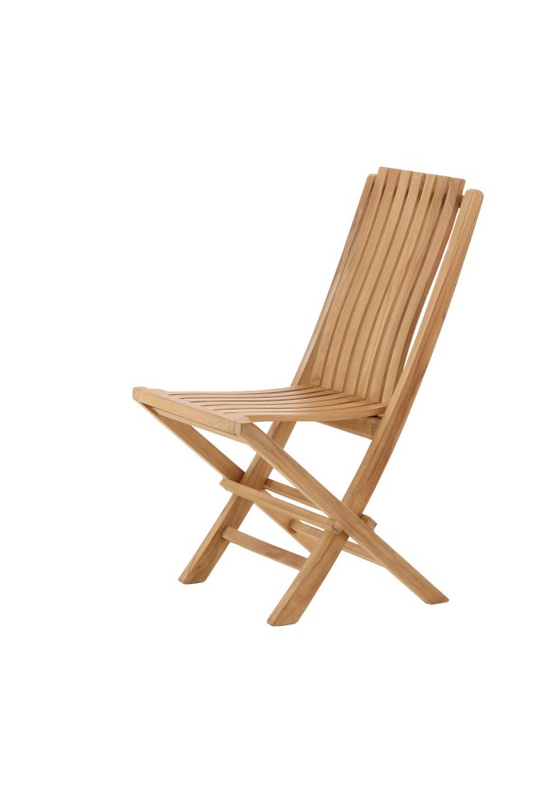 VENTURE HOME Ghana - Hopf&auml;llbar stol - Naturlig - Teak -