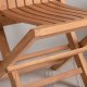VENTURE HOME Ghana - Hopf&auml;llbar stol - Naturlig - Teak -
