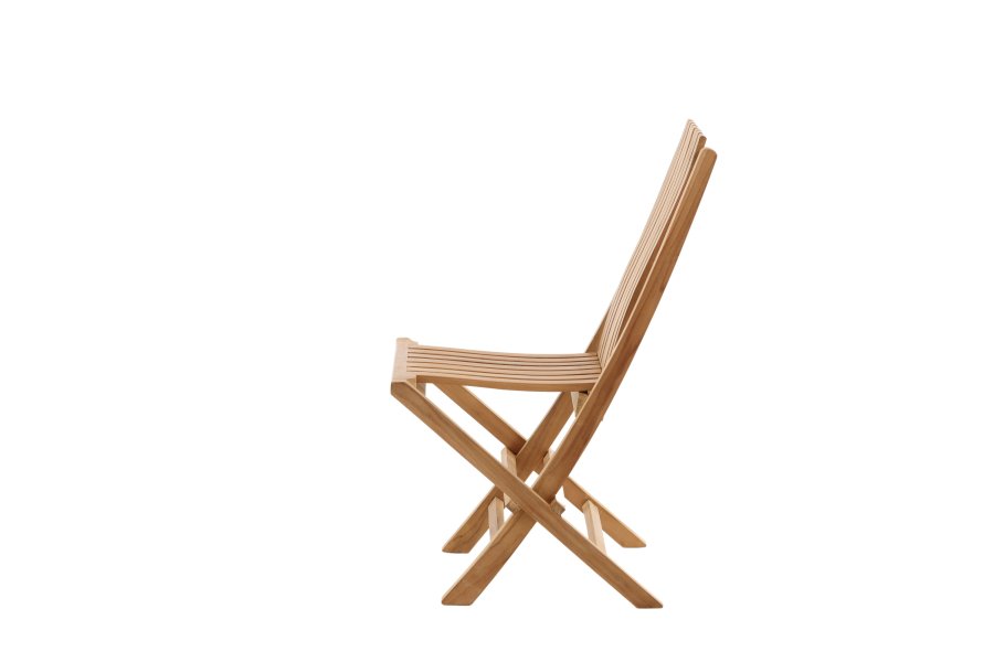 VENTURE HOME Ghana - Hopf&auml;llbar stol - Naturlig - Teak -