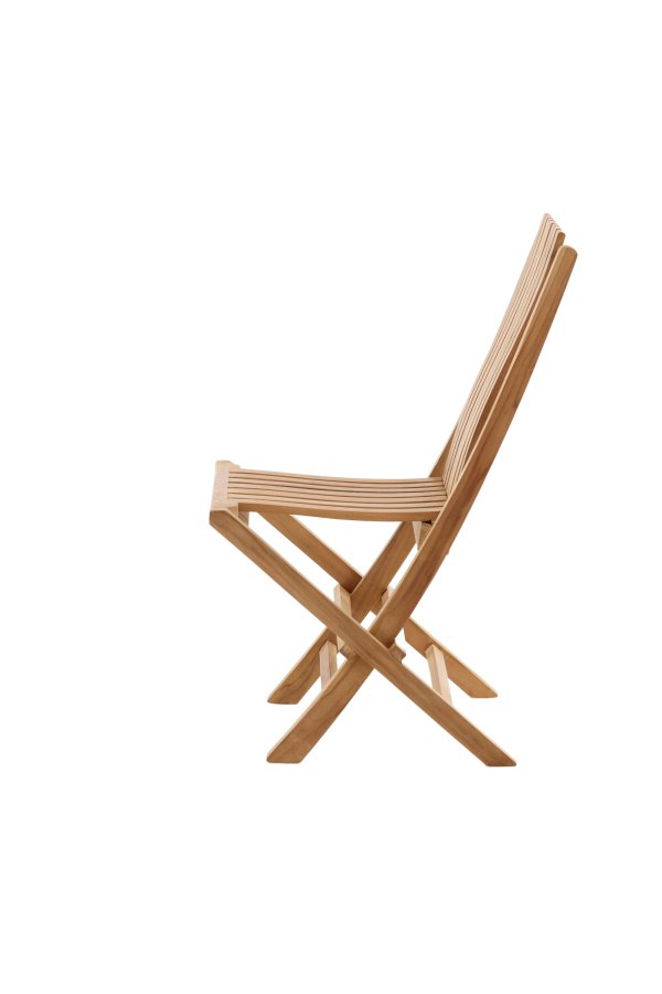 VENTURE HOME Ghana - Hopf&auml;llbar stol - Naturlig - Teak -