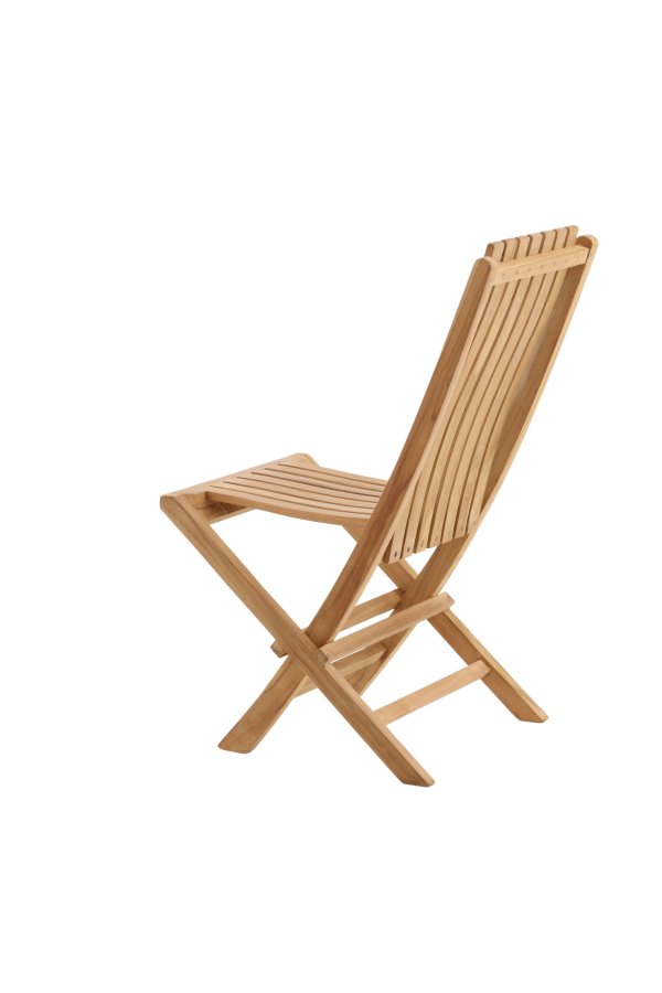 VENTURE HOME Ghana - Hopf&auml;llbar stol - Naturlig - Teak -