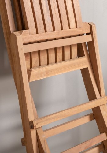VENTURE HOME Ghana - Hopf&auml;llbar stol - Naturlig - Teak -