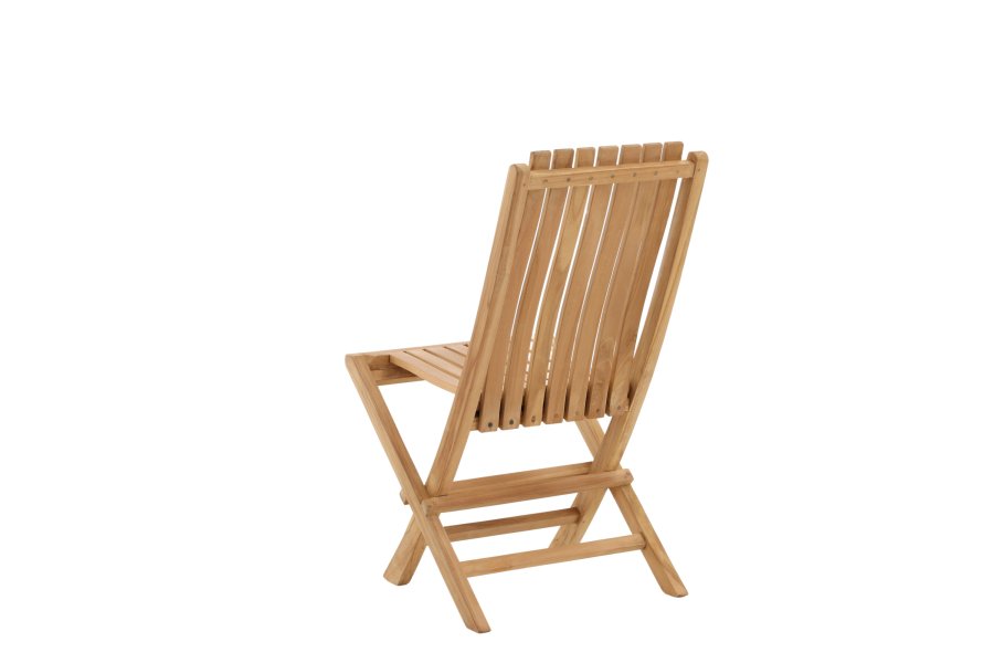 VENTURE HOME Ghana - Hopf&auml;llbar stol - Naturlig - Teak -
