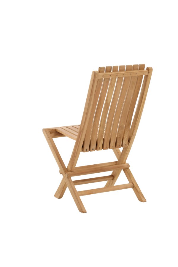 VENTURE HOME Ghana - Hopf&auml;llbar stol - Naturlig - Teak -