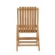 VENTURE HOME Ghana - Hopf&auml;llbar stol - Naturlig - Teak -