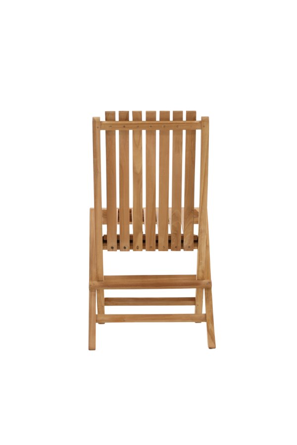 VENTURE HOME Ghana - Hopf&auml;llbar stol - Naturlig - Teak -