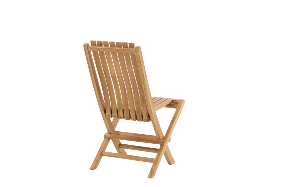 VENTURE HOME Ghana - Hopf&auml;llbar stol - Naturlig - Teak -