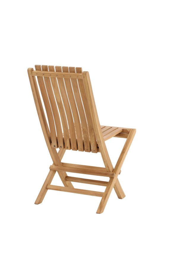 VENTURE HOME Ghana - Hopf&auml;llbar stol - Naturlig - Teak -