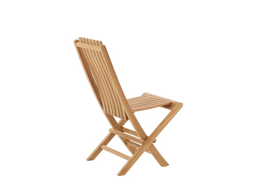 VENTURE HOME Ghana - Hopf&auml;llbar stol - Naturlig - Teak -