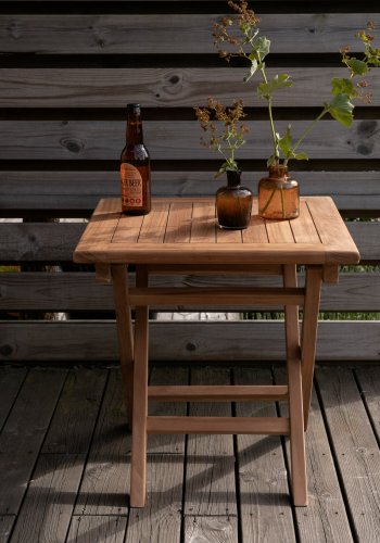 VENTURE HOME Kenya - Salongbord - Naturlig - Teak - 50*50 cm