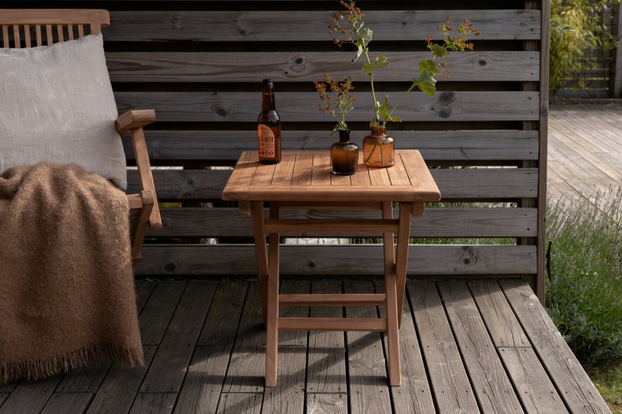 VENTURE HOME Kenya - Salongbord - Naturlig - Teak - 50*50 cm
