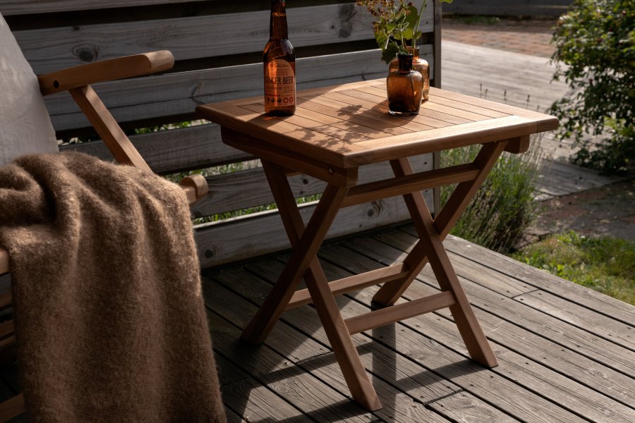 VENTURE HOME Kenya - Salongbord - Naturlig - Teak - 50*50 cm
