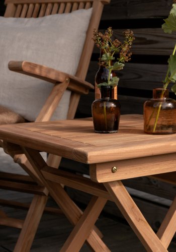 VENTURE HOME Kenya - Salongbord - Naturlig - Teak - 50*50 cm