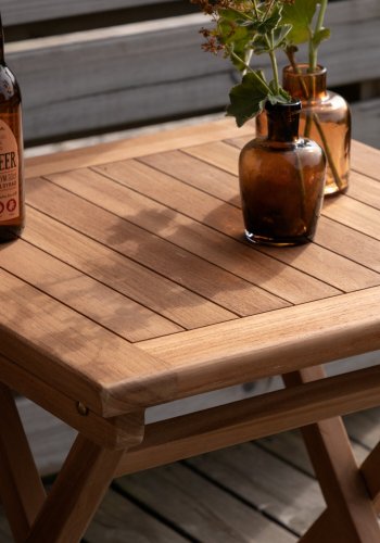 VENTURE HOME Kenya - Salongbord - Naturlig - Teak - 50*50 cm