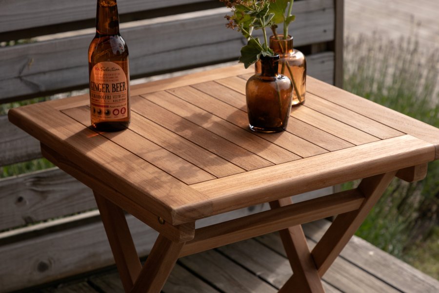 VENTURE HOME Kenya - Salongbord - Naturlig - Teak - 50*50 cm