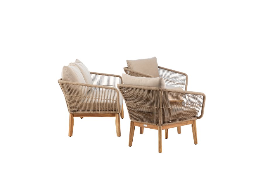 VENTURE HOME Chania soffgrupp - Latte/Akacia