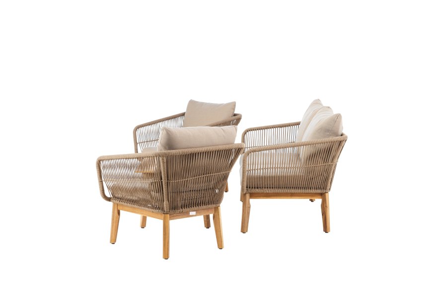 VENTURE HOME Chania soffgrupp - Latte/Akacia