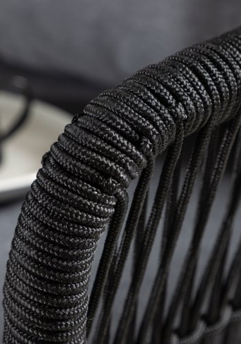 VENTURE HOME Chania H&ouml;rnsoffa - Svart/Akacia