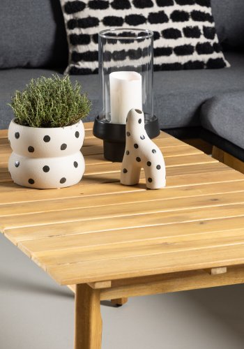 VENTURE HOME Chania hj�rnesofa - svart/akasie