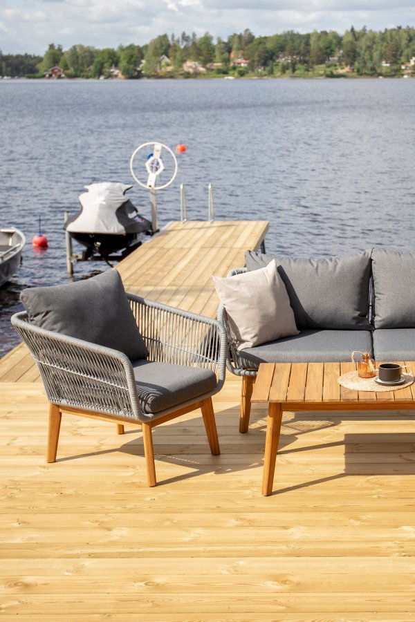 VENTURE HOME Chania soffgrupp - Gr�/Akacia