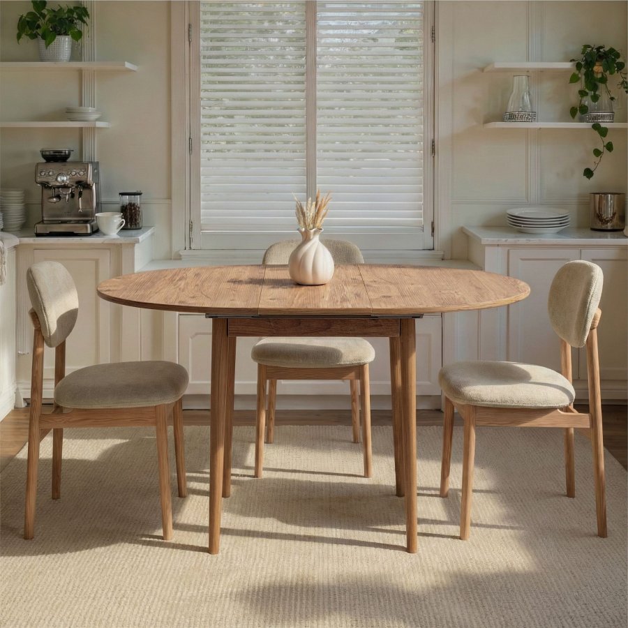 NORDV�RK Viona - Uttrekkbart spisebord i atlantisk furu