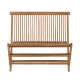 VENTURE HOME Ghana - Sammenleggbar benk - Naturlig - Teak -