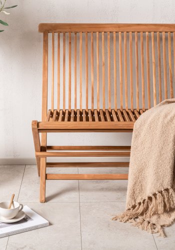 VENTURE HOME Ghana - Sammenleggbar benk - Naturlig - Teak -